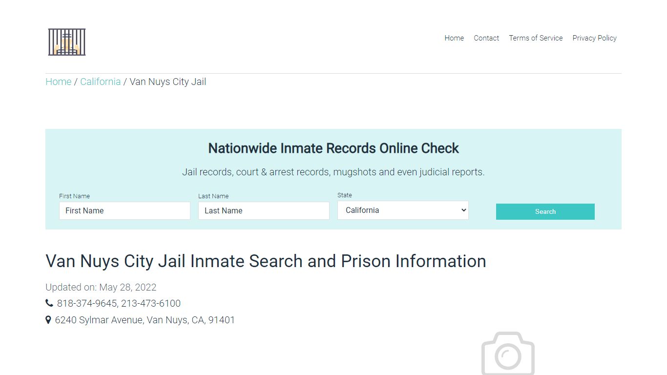 Van Nuys City Jail Inmate Search and Prison Information